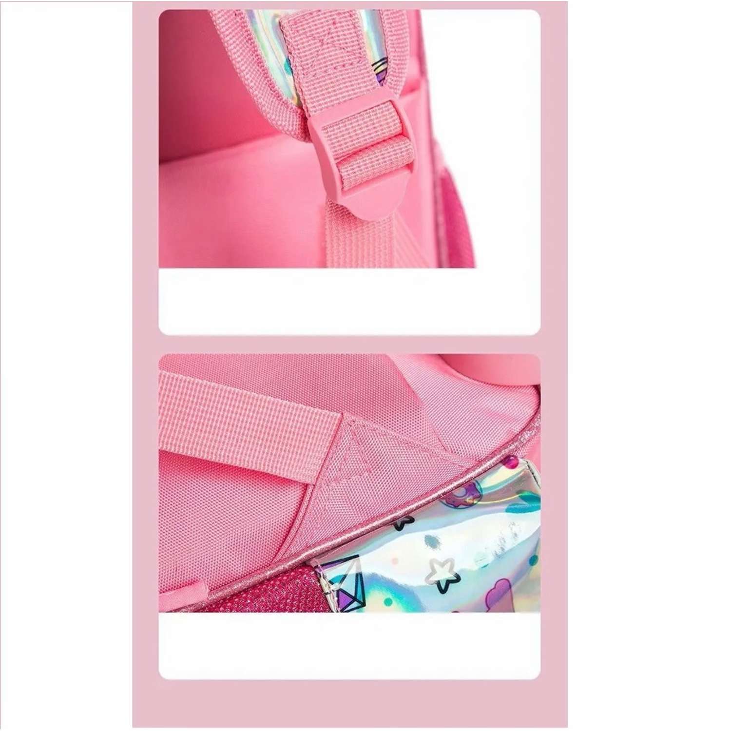 Рюкзак на колесах Jasminestar розовый Единорожка с наполнением сумка+пенал - фото 6