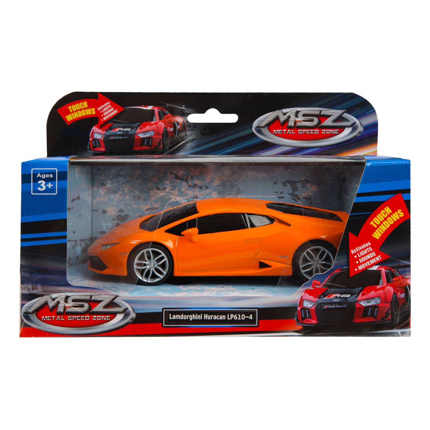 Машина MSZ 1:32 Lamborghini Huracan LP610-4 Оранжевая 68330 68330 - фото 7