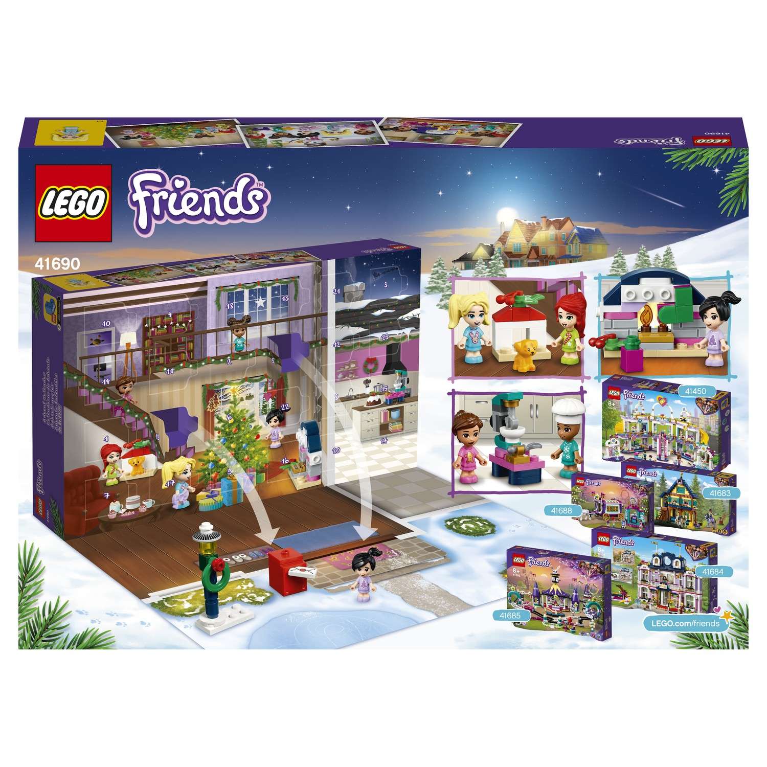 Конструктор LEGO Friends Новогодний календарь 41690 - фото 3