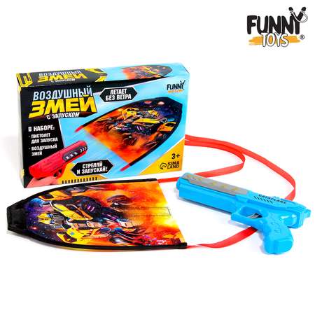 Воздушный змей Funny Toys с запуском «Трансофрмер»