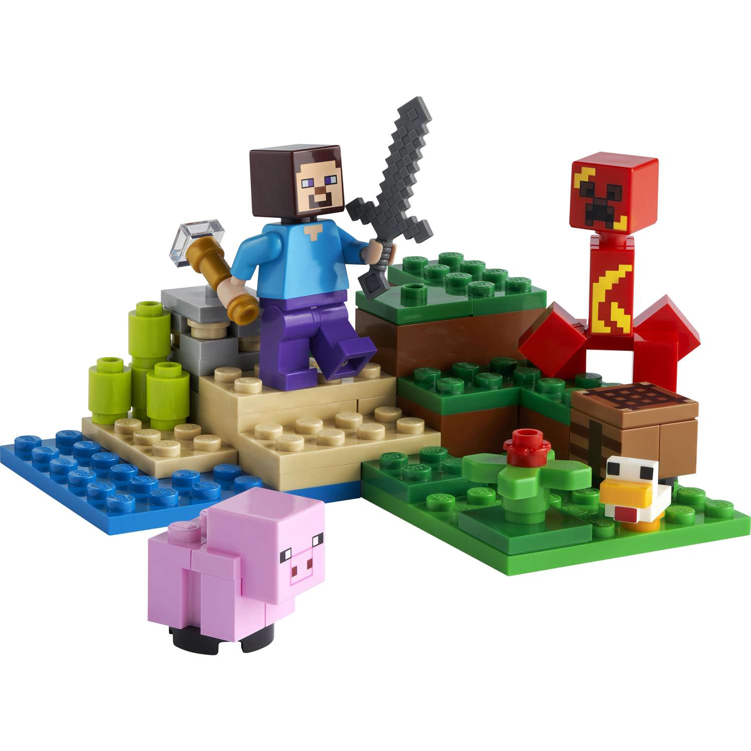 Конструктор детский LEGO Minecraft Засада Крипера 21177 - фото 7