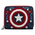 Кошелек Funko Loungefly Marvel Captain America 80th Anniversary Floral Sheild Zip Around Wallet MVWA0157