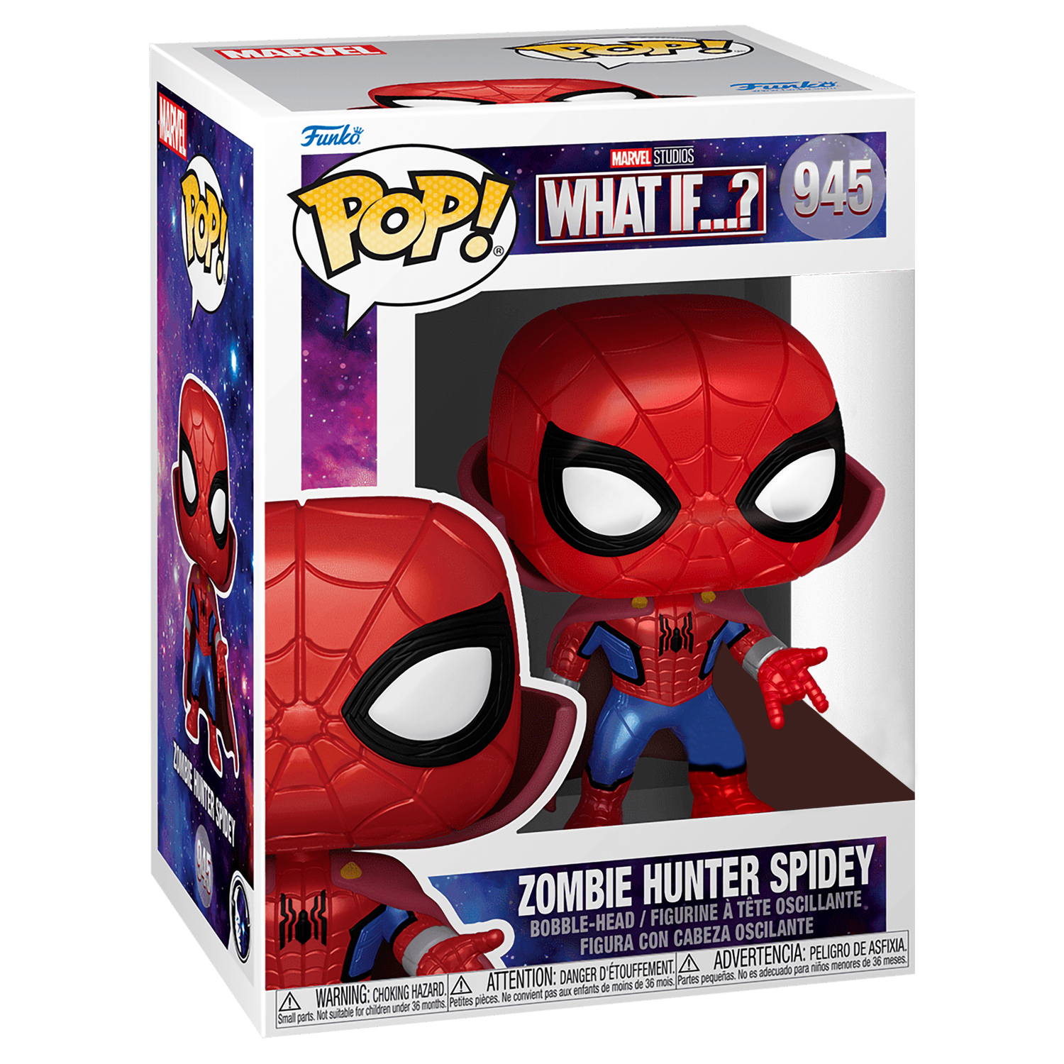 Фигурка Funko POP! Bobble Marvel What If Zombie Hunter Spidey MT Exc 58205 - фото 2