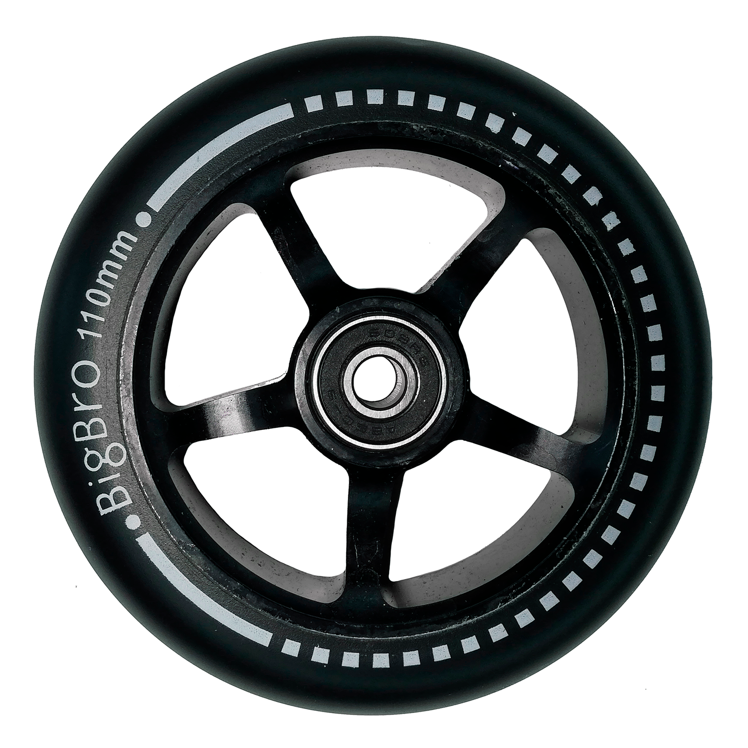 Колесо для самоката BIG BRO алюминиевое 110 мм черное - фото 1