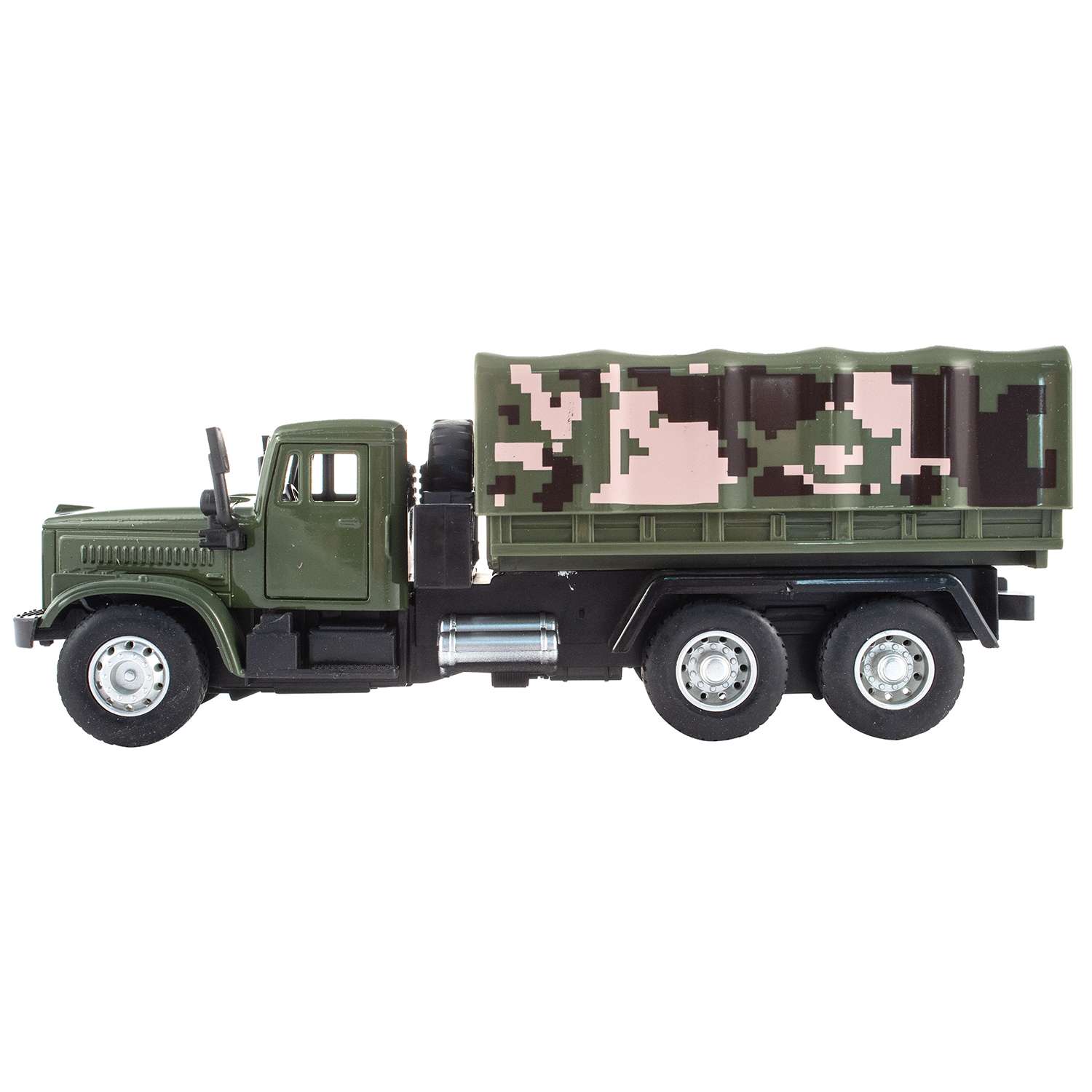 Машинка KiddieDrive Инерционный военный грузовик зеленый 1601714_1 - фото 2
