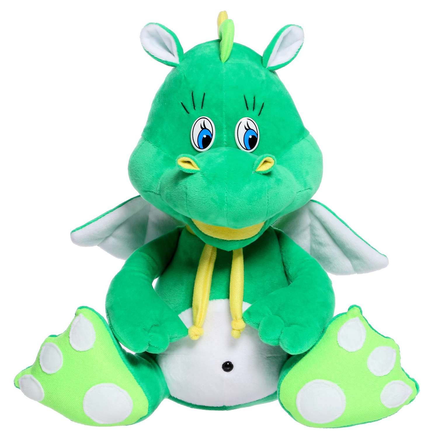 Мягкая игрушка POMPOSHKI «Дракончик Дени» малый 33 см цвет зеленый - фото 1