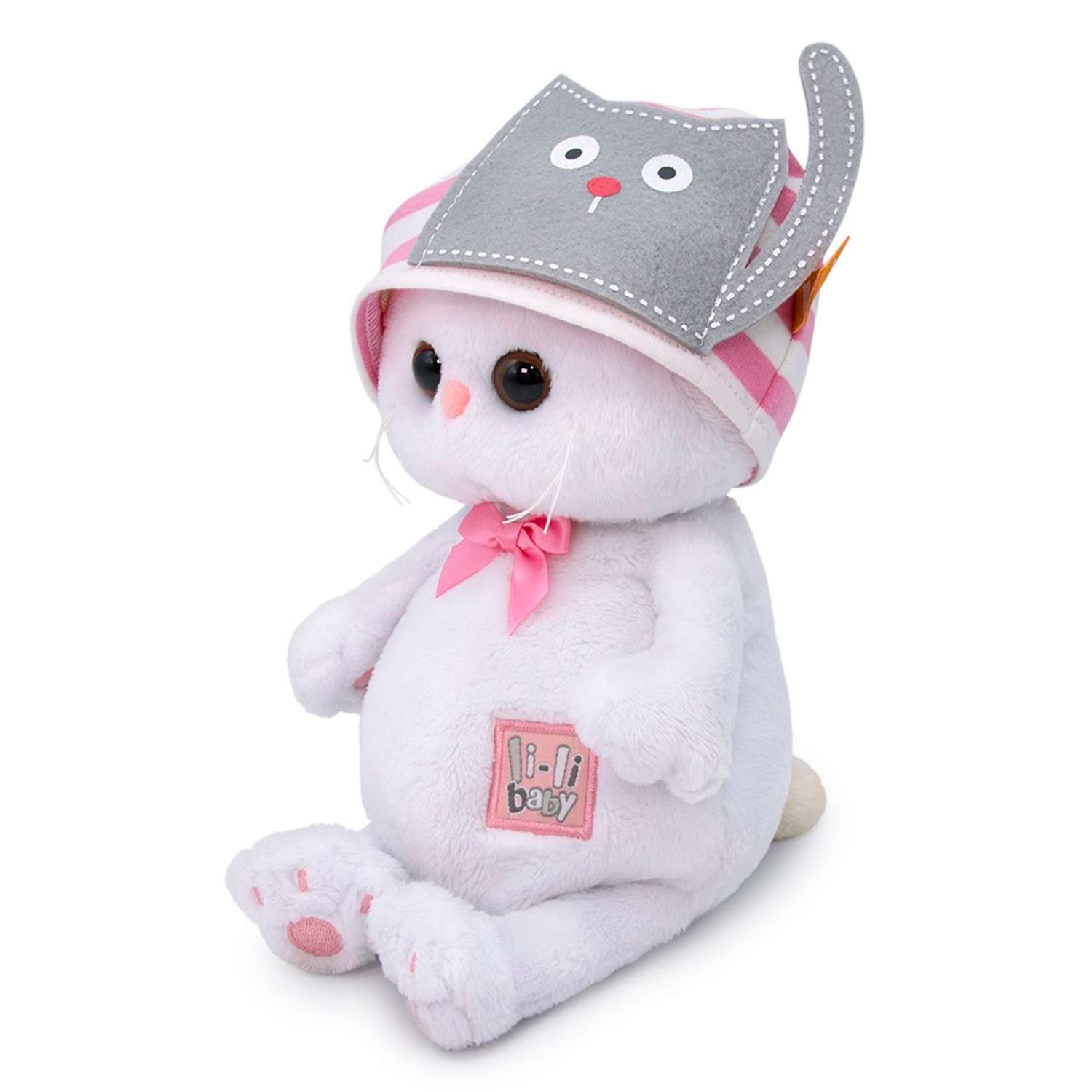 Мягкая игрушка BUDI BASA Ли-Ли Baby в шапочке с кошечкой 20 см LB-036 - фото 2