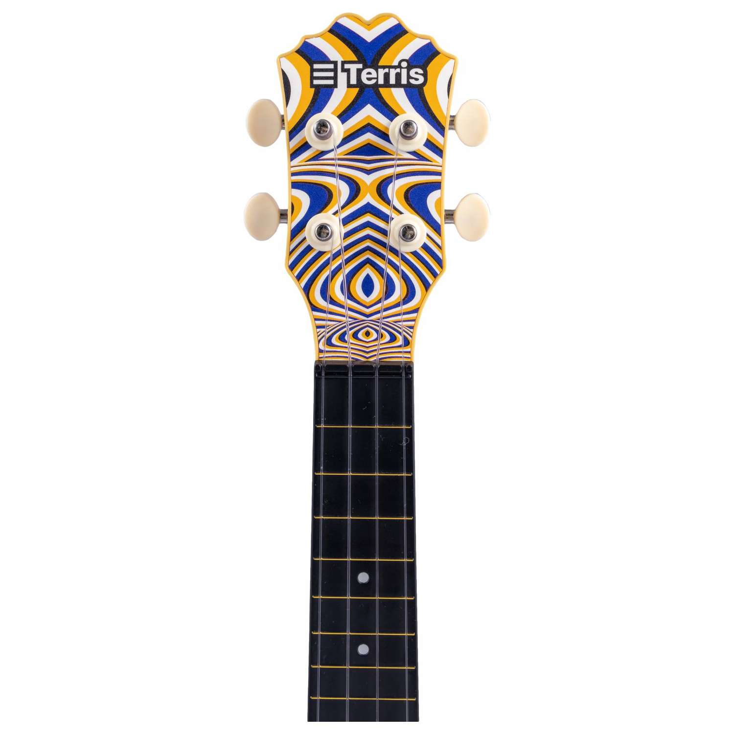 Гитара гавайская Terris укулеле сопрано PLUS-70 ILLUSION рисунок иллюзия - фото 3