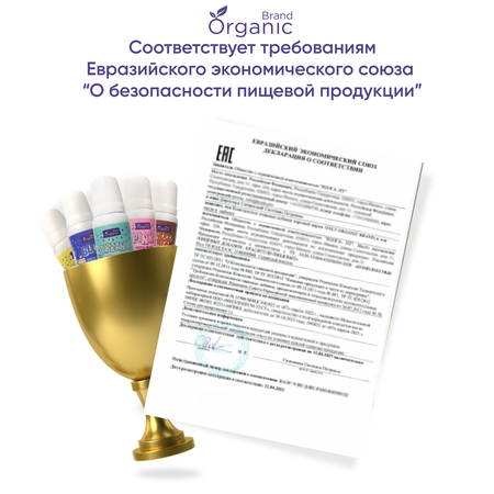 Набор пищевых красителей ORGANIC BRAND 12 шт для торта крема мастики кондитерских изделий на пасху масленицу