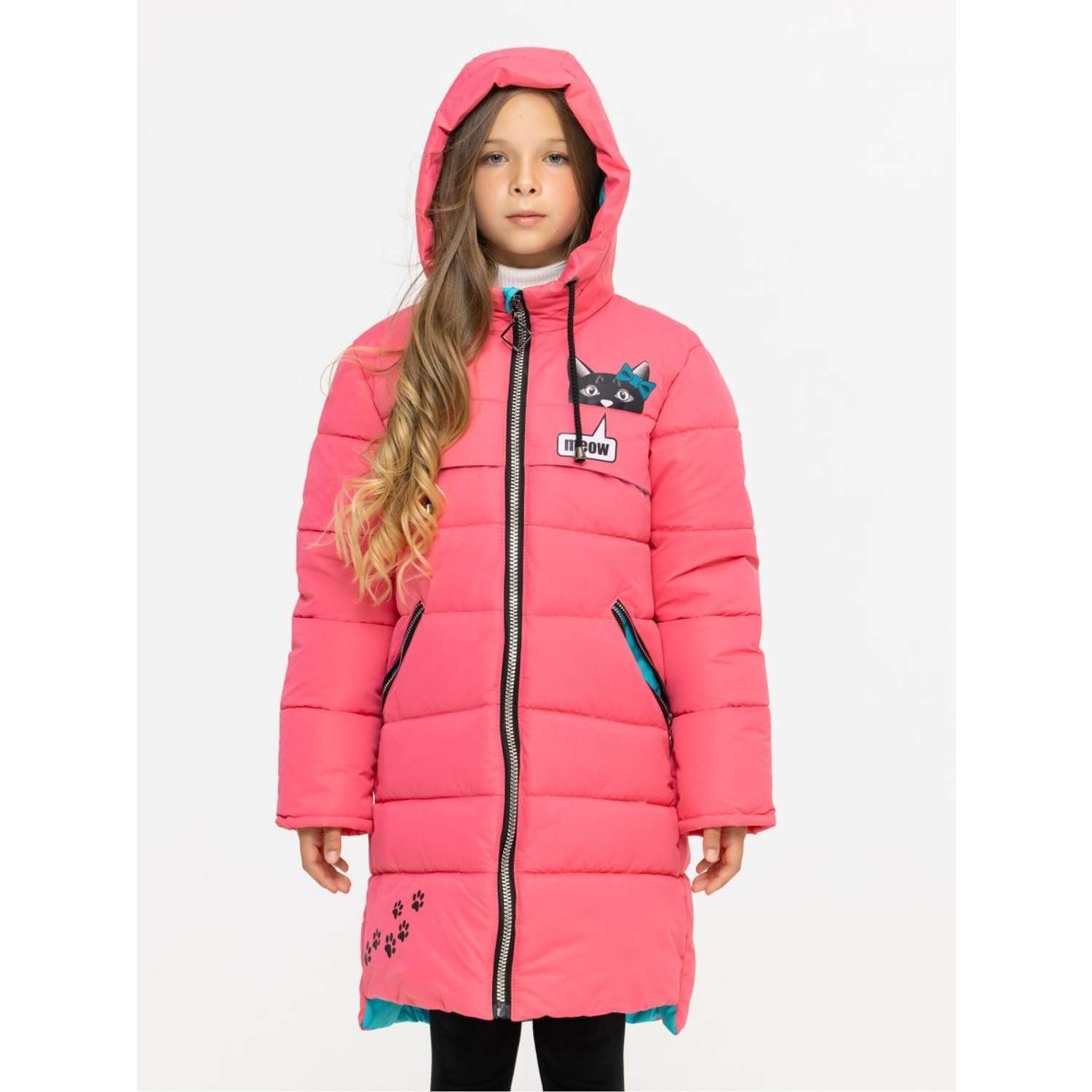 Пальто утепленное Disvey 15221/Розовый - фото 5