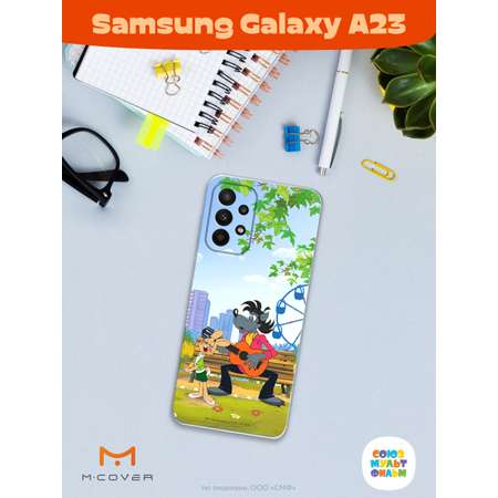 Силиконовый чехол Mcover для смартфона Samsung A23 Союзмультфильм Песни под гитару