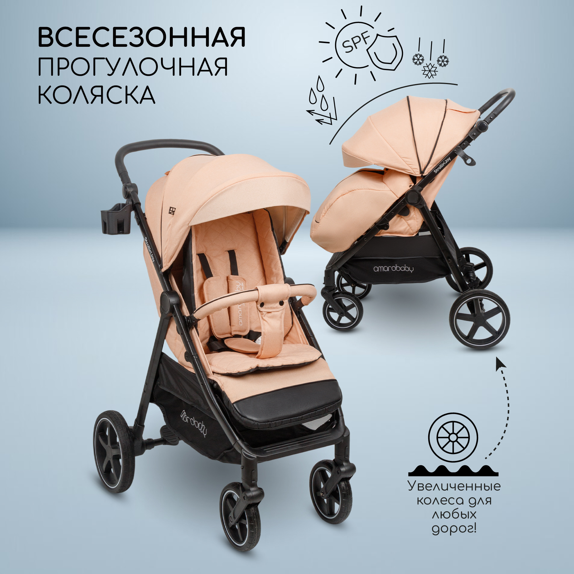 Коляска прогулочная Amarobaby StrollinJoy - фото 1