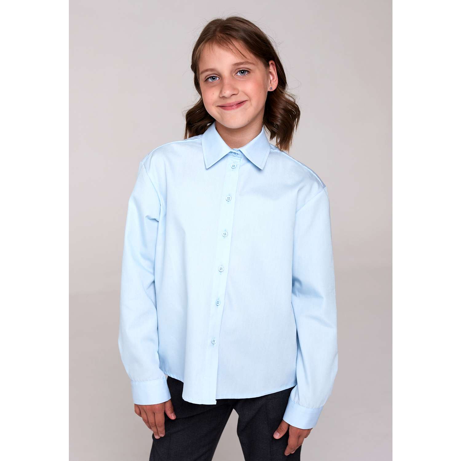 Рубашка IRINA EGOROVA RUB-Kids-Classic_голубой - фото 2