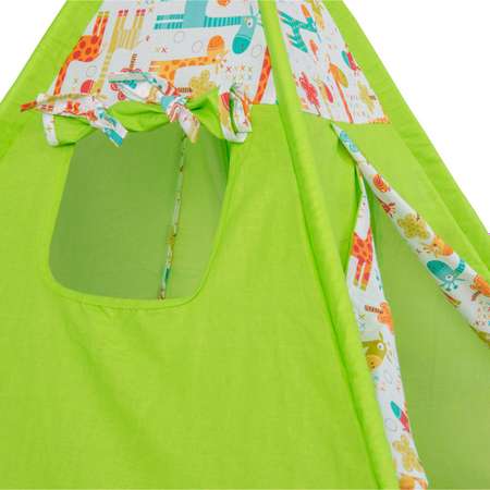 Палатка-вигвам Polini kids Жираф Зеленая