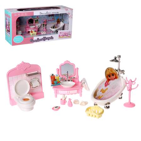 Игровой набор мебели Sima-Land для кукол «Семейная усадьба: ванная комната»