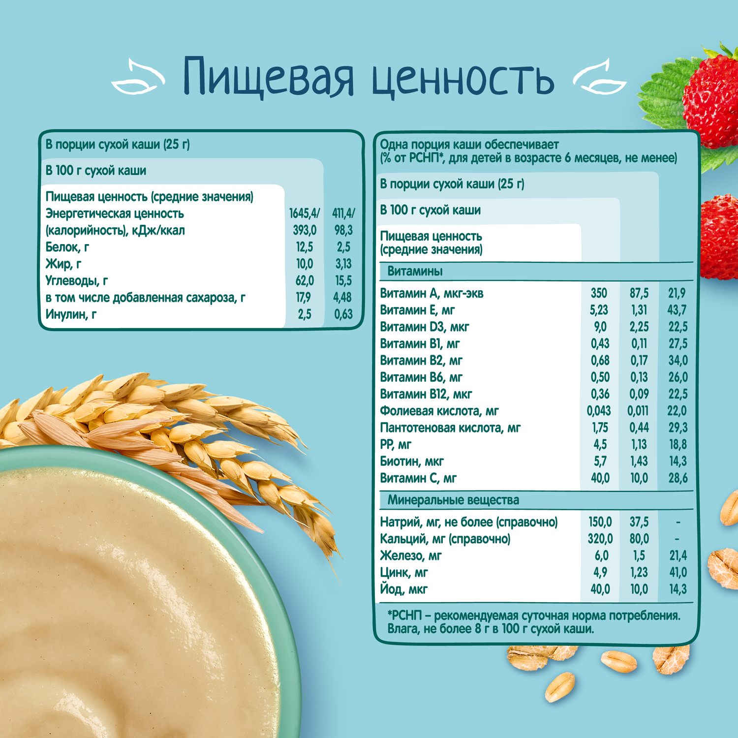 Каша молочная ФрутоНяня мультизлаковая яблоко/банан/земляника 200г - фото 9