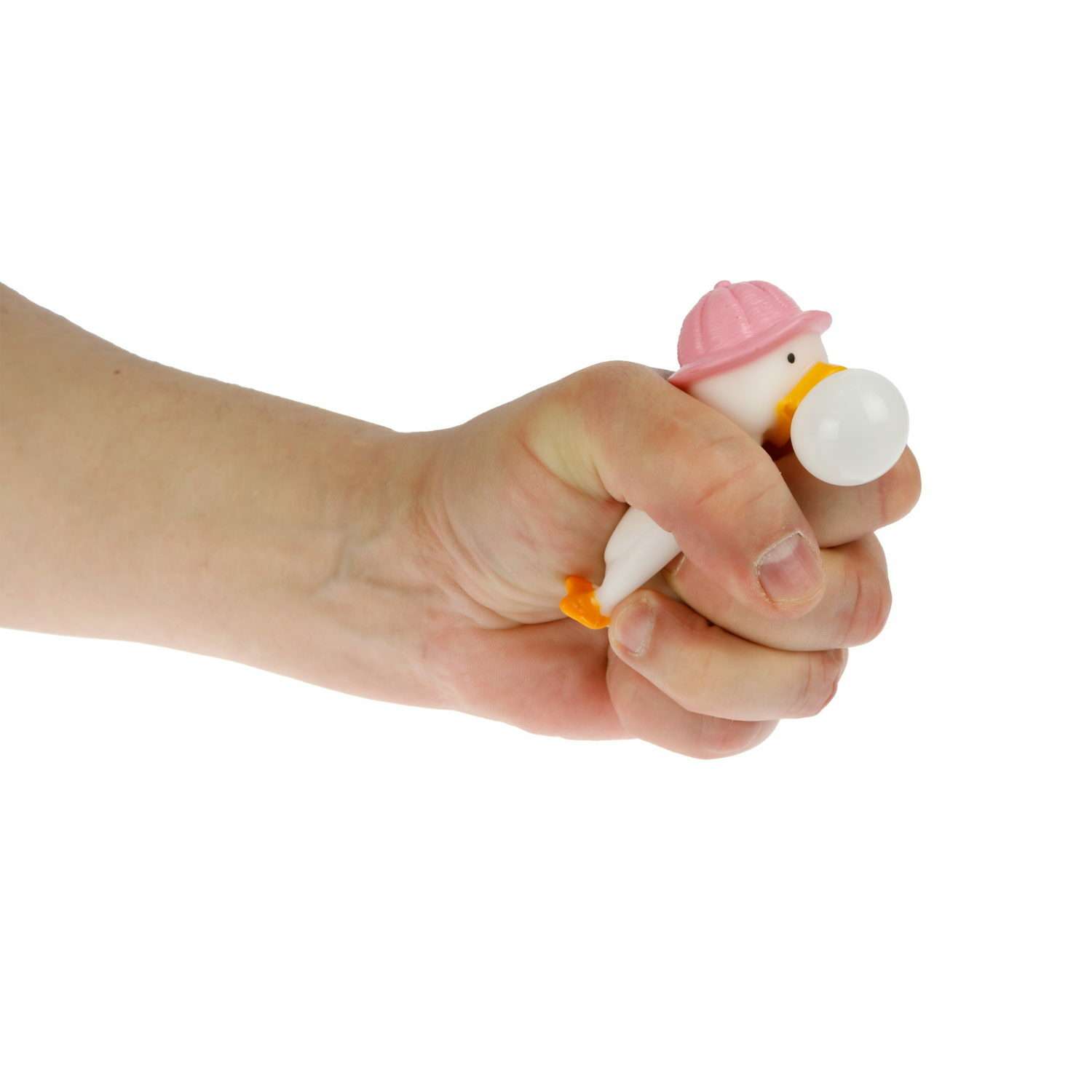 Игрушка- антистресс 1TOY Bubble Gum Уточка розовая - фото 3