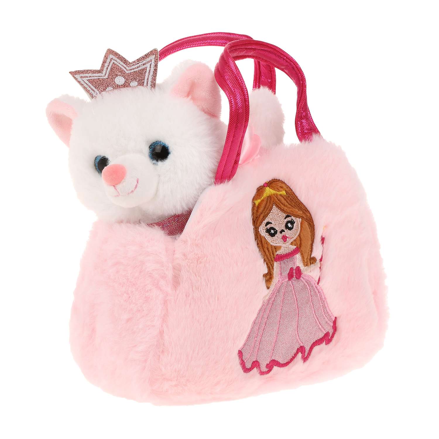 Мягкая игрушка Fluffy Family Котенок Принцесса 18 см в сумочке - фото 2