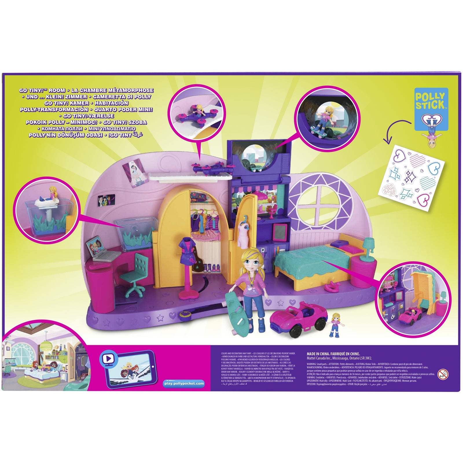 Набор игровой POLLY POCKET Go Tiny Комната FRY98 FRY98 - фото 3