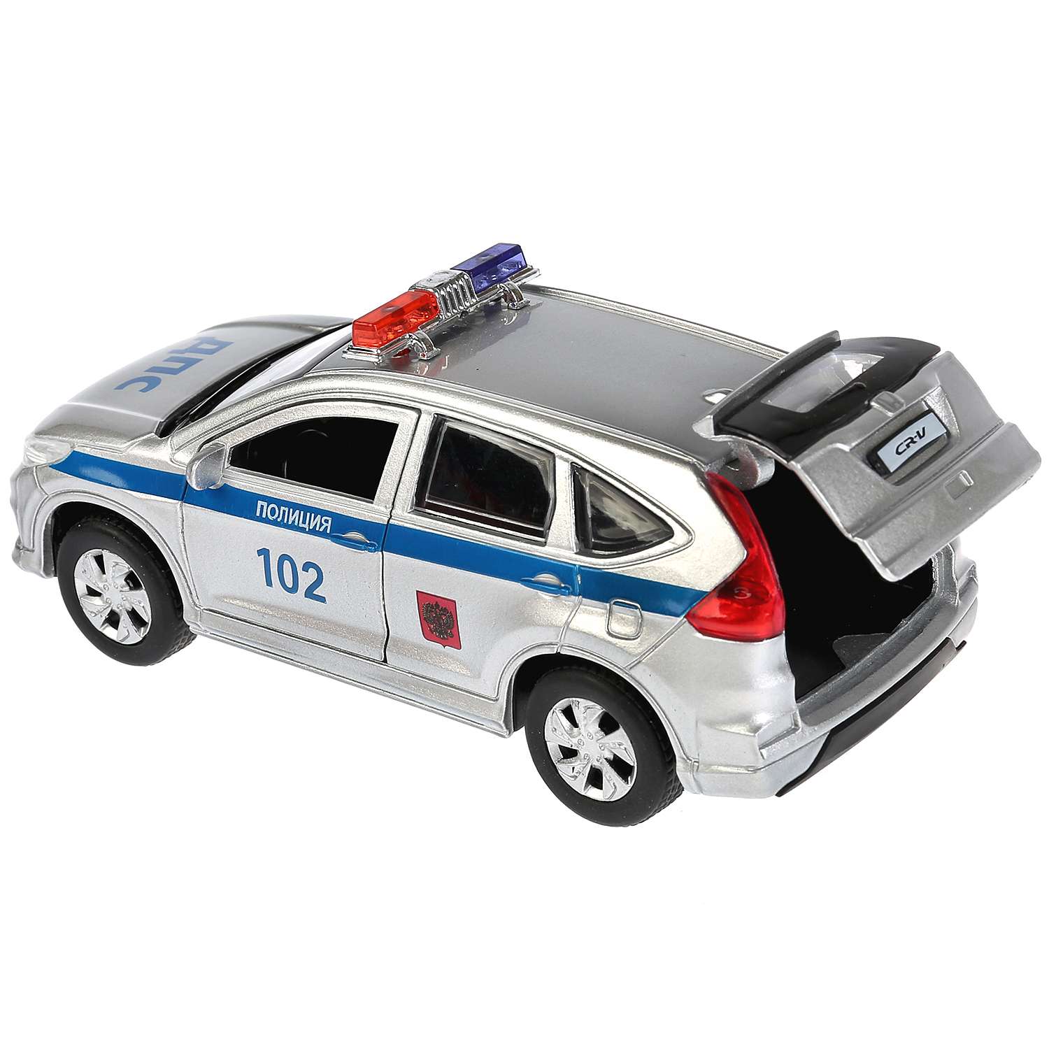 Машина Технопарк Honda CRV Полиция инерционная 272309 272309 - фото 6