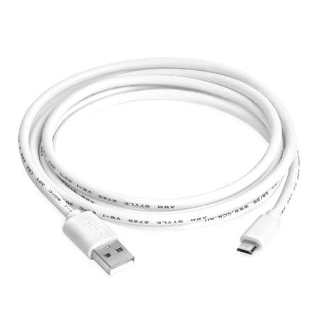 Кабель USB GCR 0.5m MicroUSB в белой оболочке GCR-UA9MCB3-BB2S-0.5m