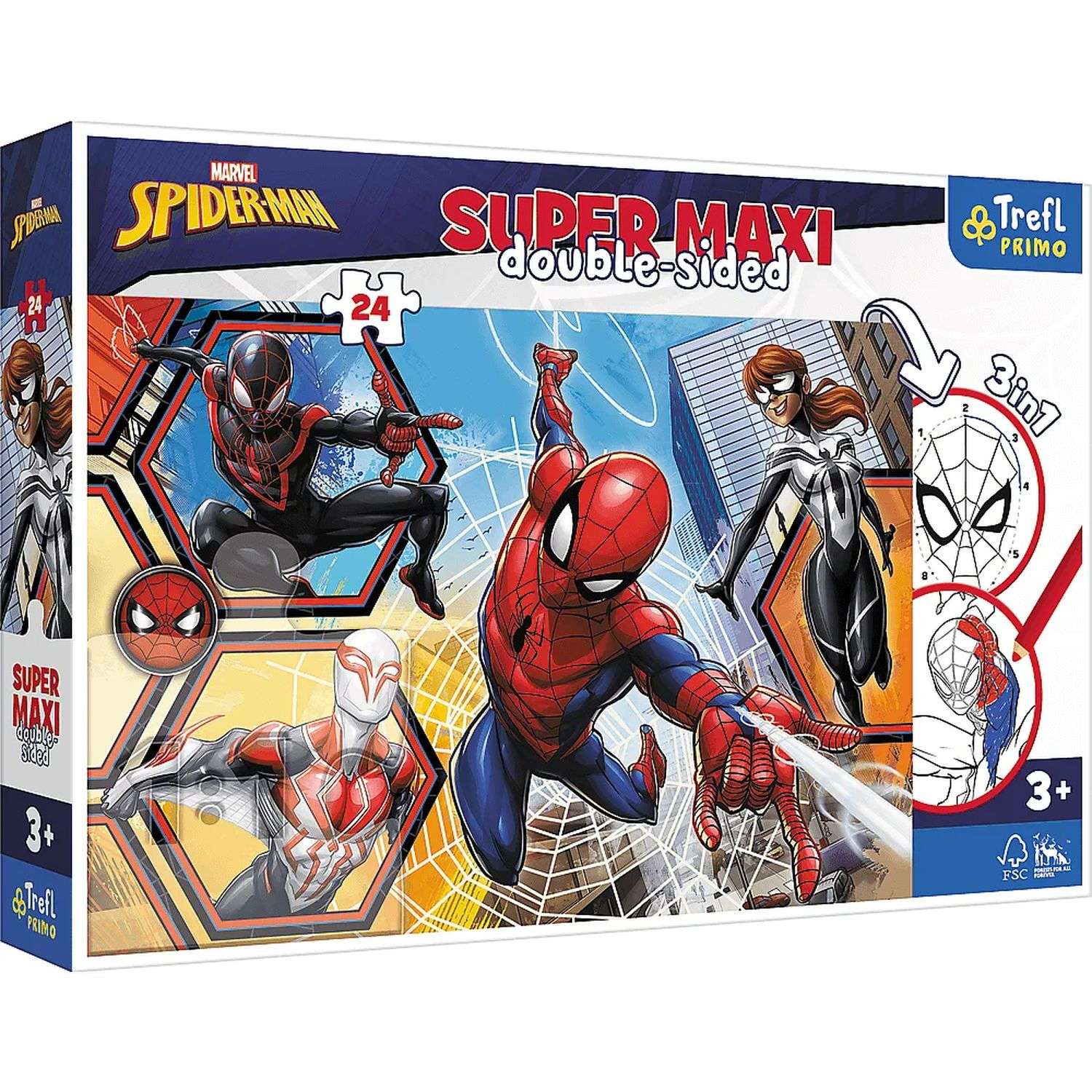 Пазл Trefl Disney Super Maxi Человек-паук вступает в действие 24элемента 41006 - фото 1