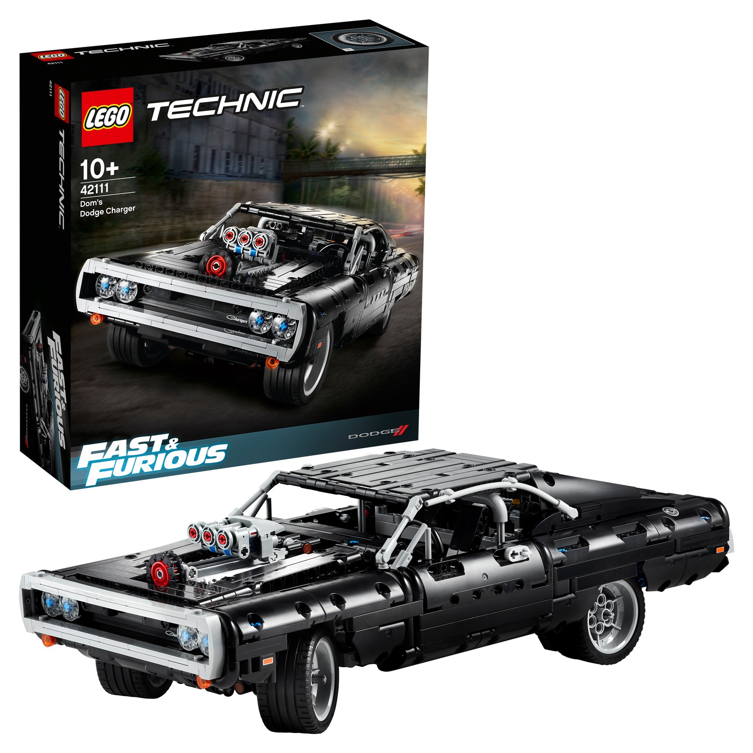 Конструктор LEGO Technic Dodge Charger Доминика Торетто 42111 - фото 1