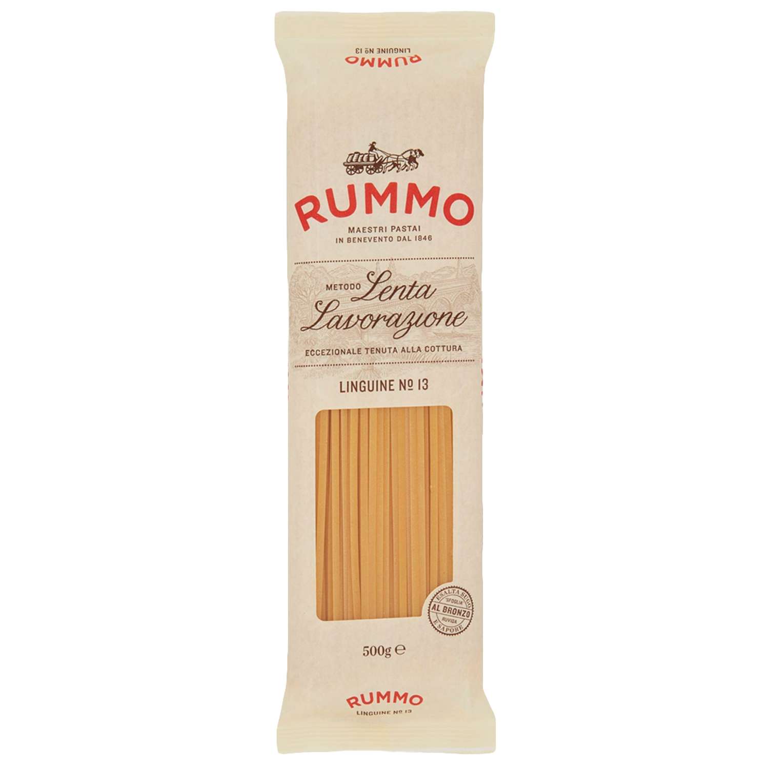 Макароны Rummo паста спагетти Без глютена ЛИНГВИНИ 13 бумажный пакет 400 г - фото 1