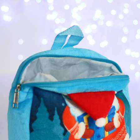 Рюкзак Milo Toys детский «Дед Мороз с подарком» 24х24 см