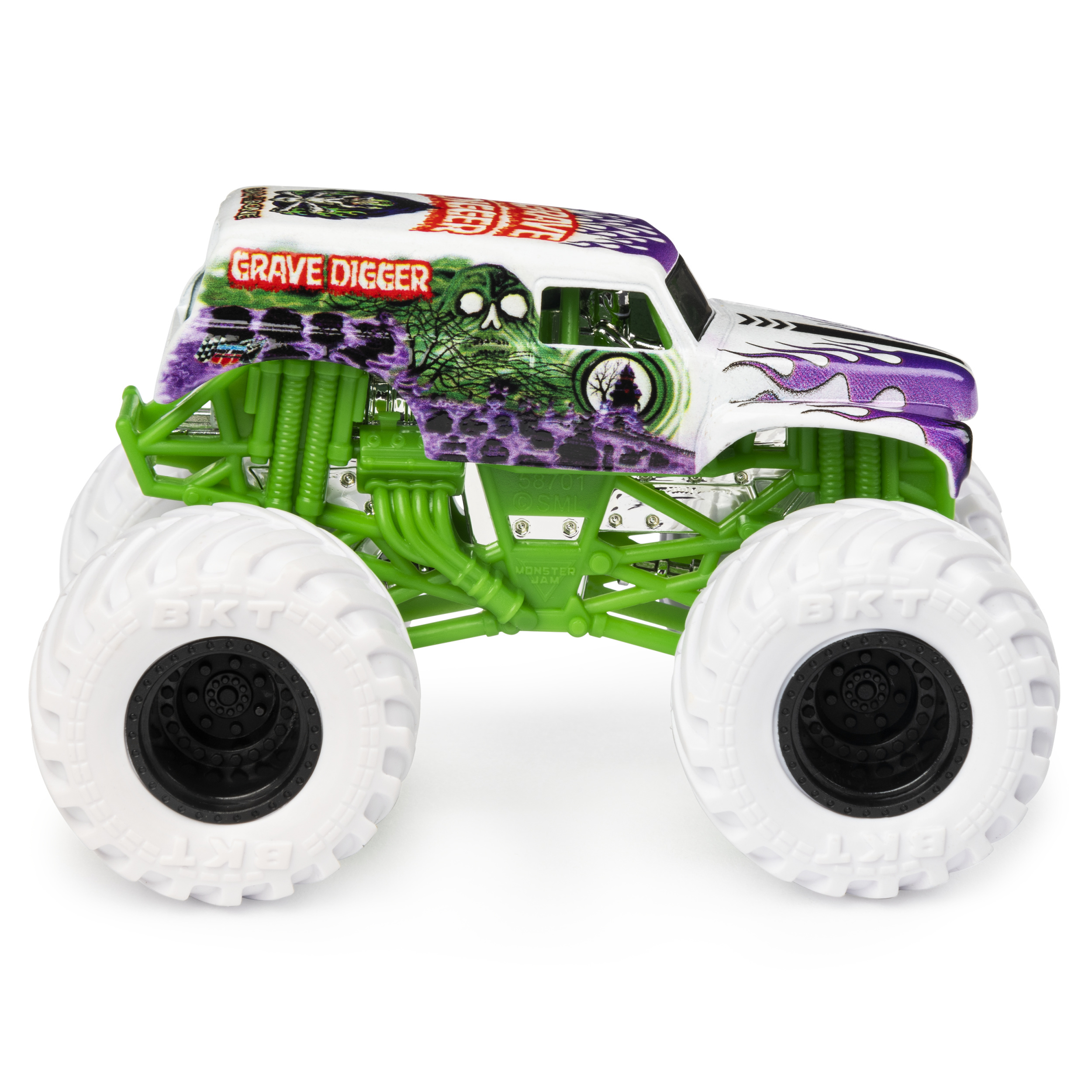 Машинка Monster Jam 1:64 Grave Digger S76044941/20117074 6044941 - фото 3