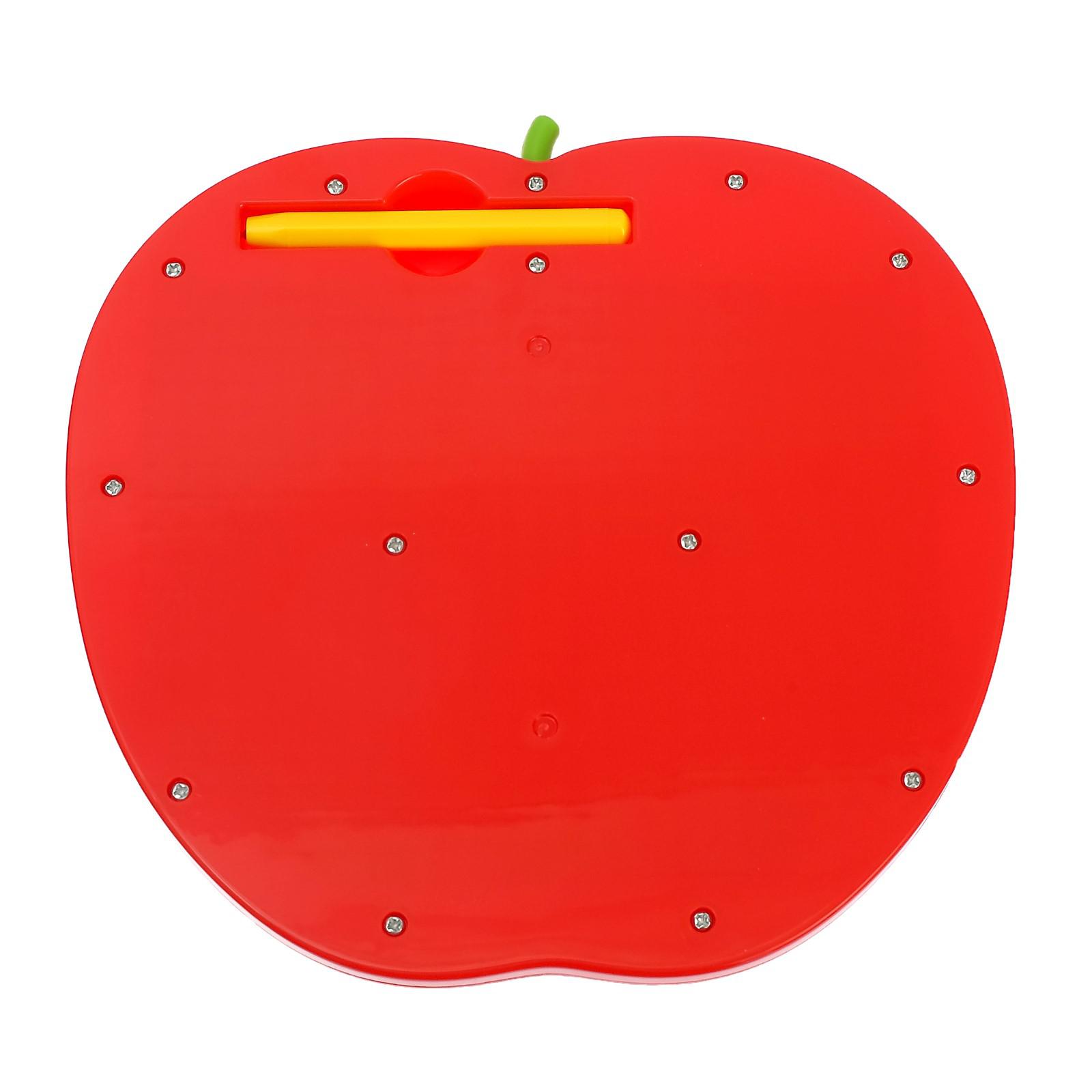 Магнитный планшет Эврики большое яблоко 468 отверстий цвет красный - фото 2