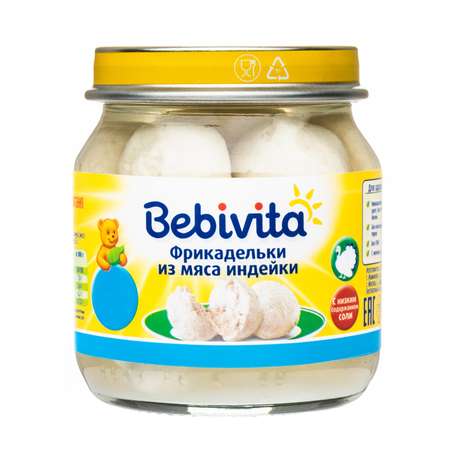 Фрикадельки Bebivita из мяса индейки 100г с 12месяцев