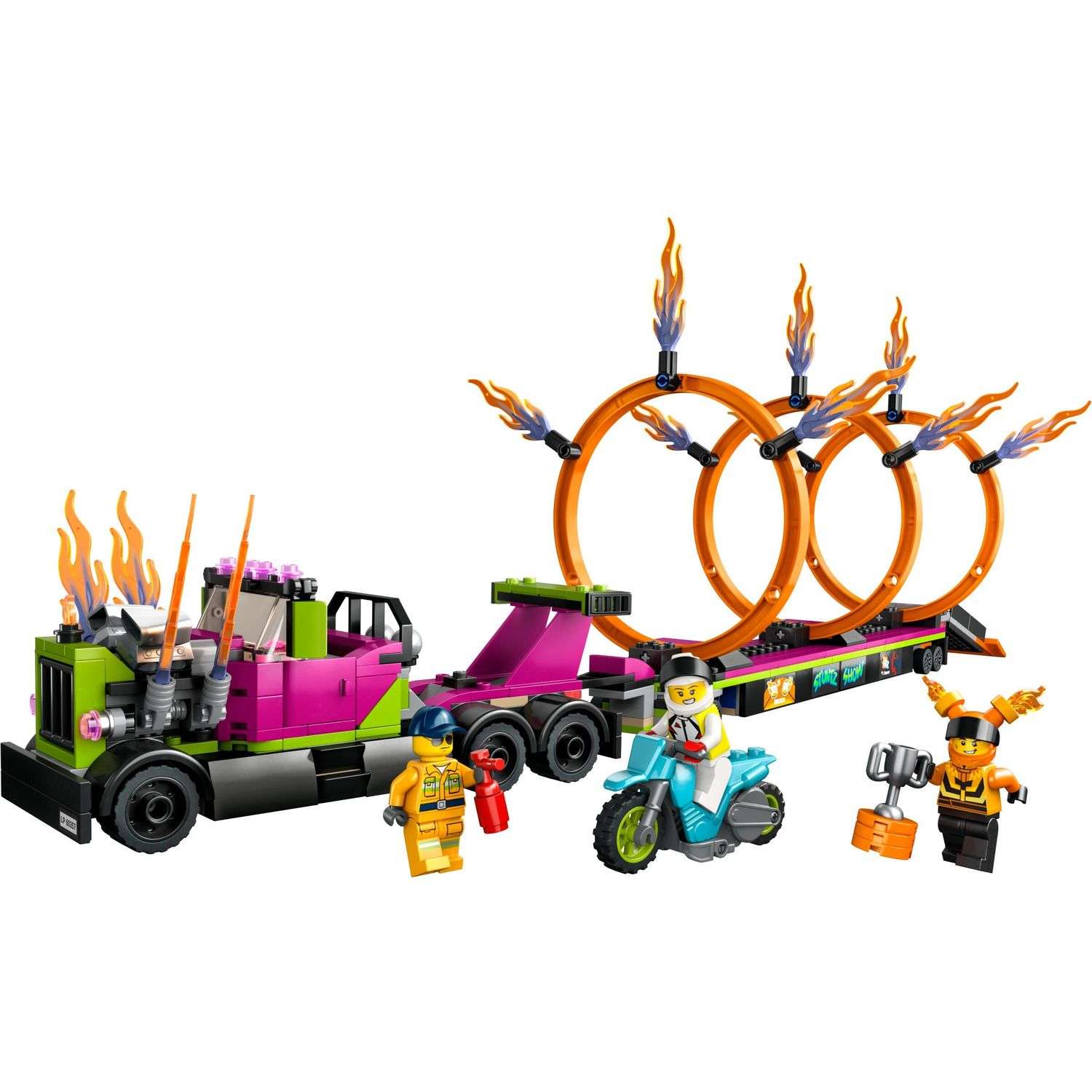 Конструктор LEGO City Stunt Truck and Ring of Fire Challenge 60357 - фото 2