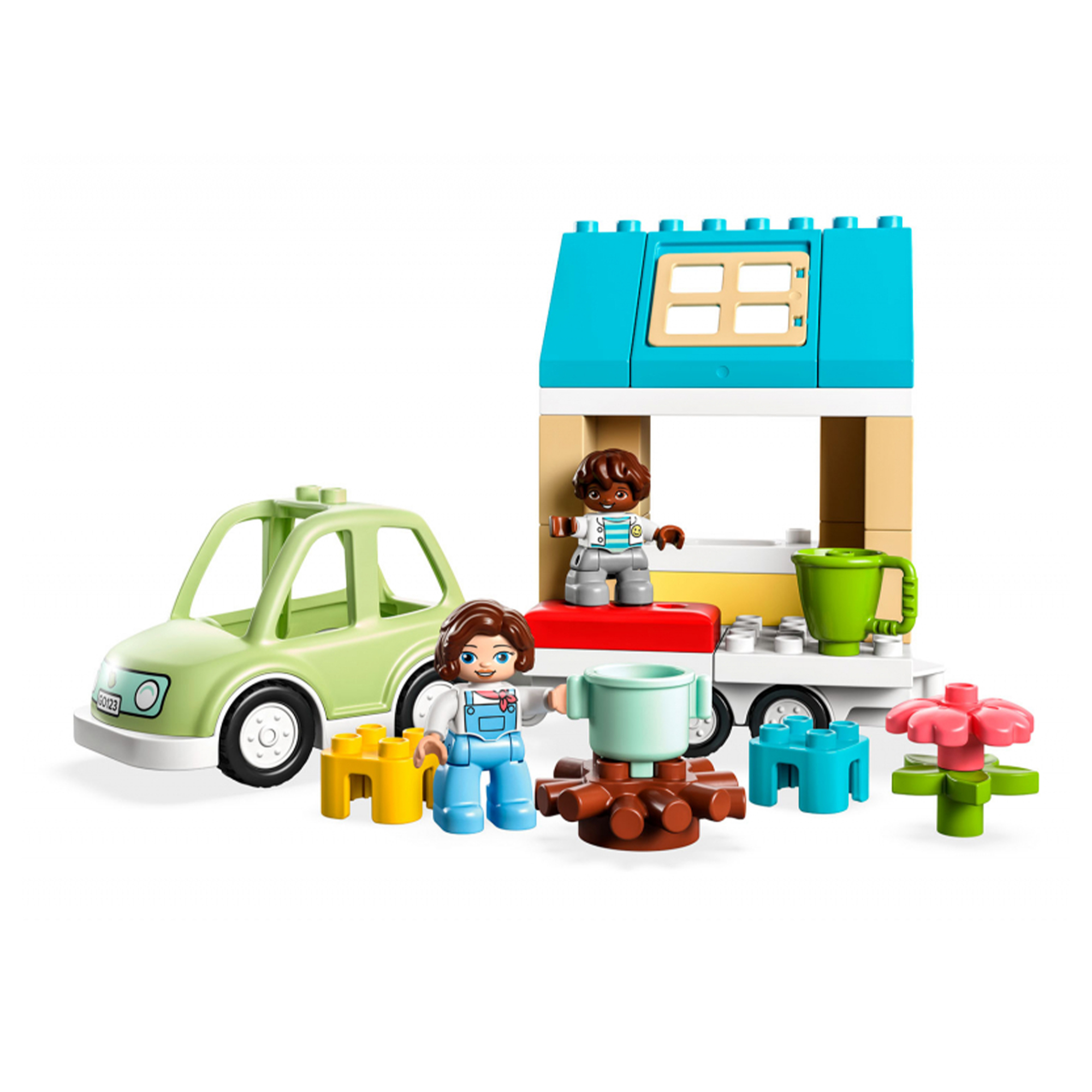 Конструктор LEGO DUPLO LEGO Семейный дом на колесах 10986 купить по цене  4563 ₽ в интернет-магазине Детский мир