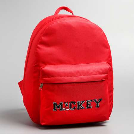 Рюкзак Disney Mickey на молнии карман красный