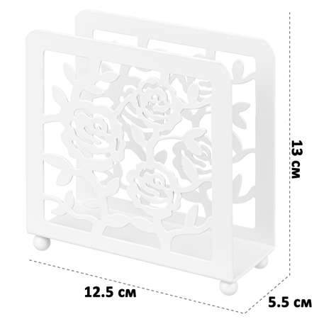 Салфетница El Casa 12.5х5.5х13 см Белая