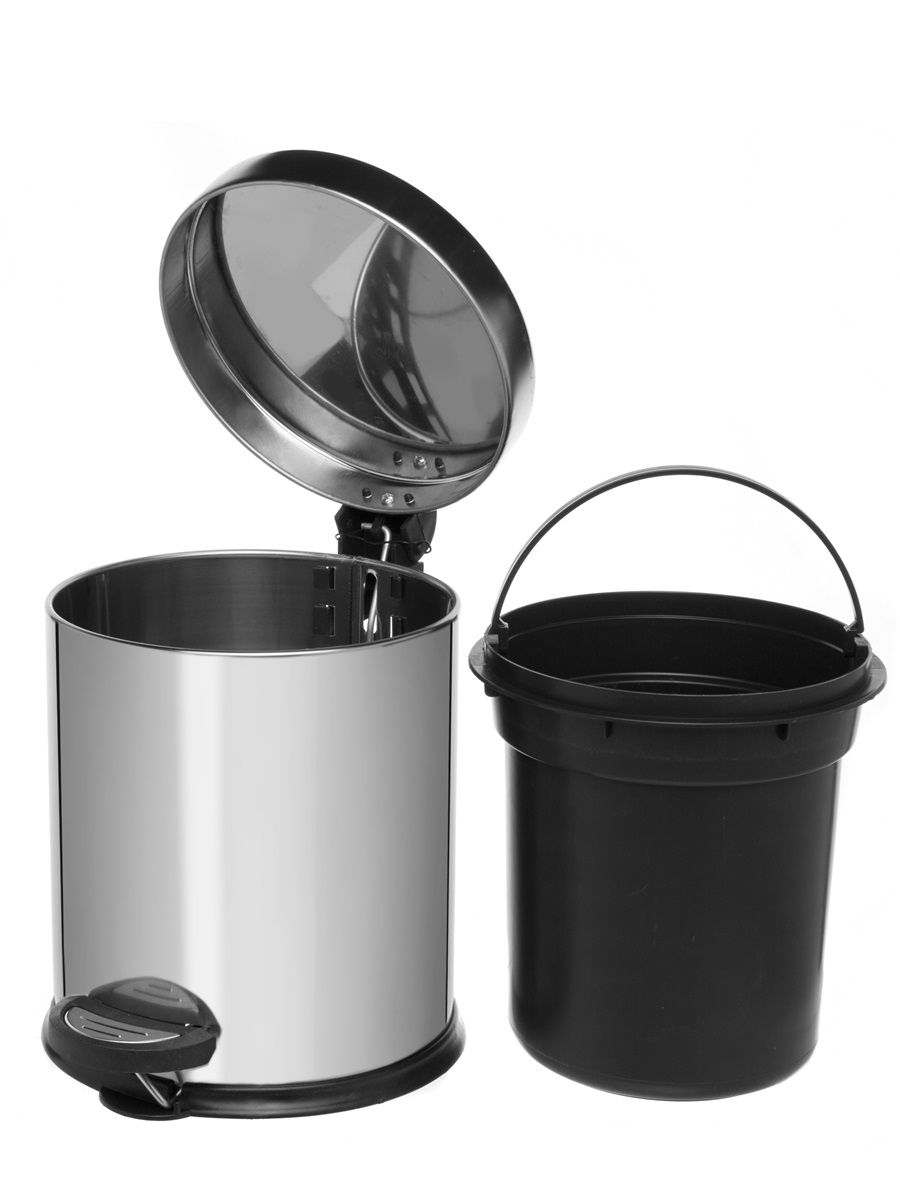 Ведро для мусора NAVAKO Cassiopea 5L Mini Chrome - фото 3