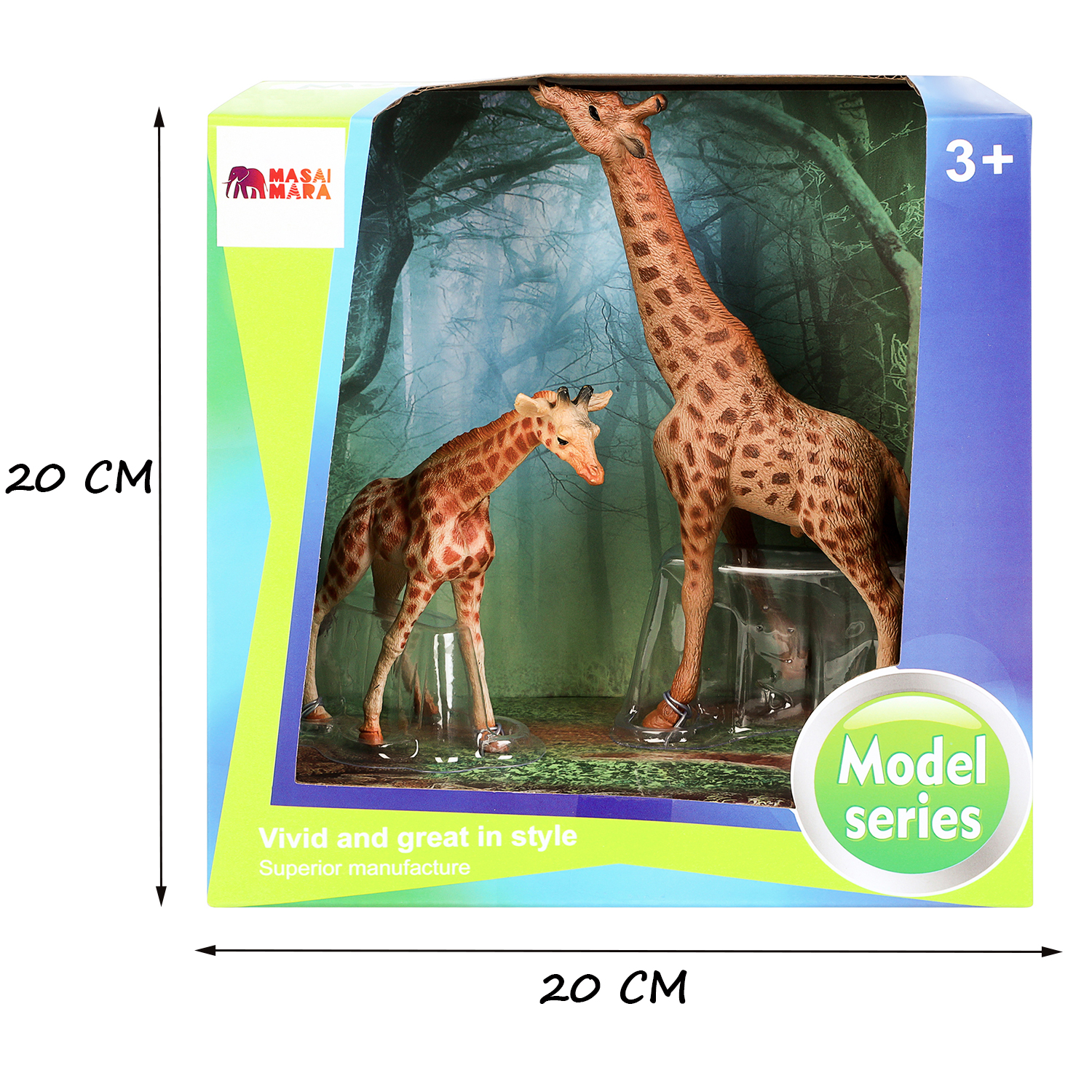 Игрушка фигурка Masai Mara Семья жирафов Мир диких животных MM211-293 - фото 5