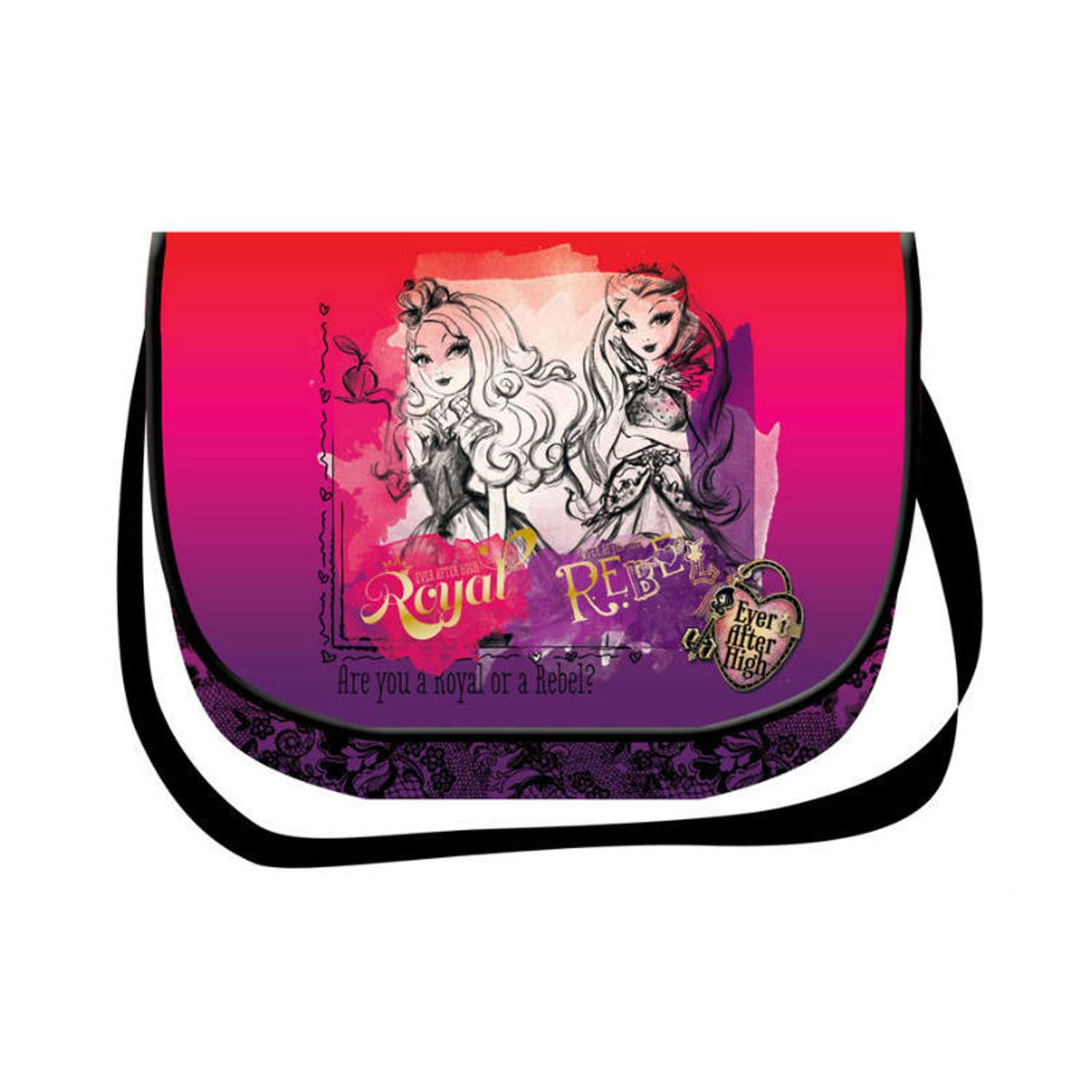Сумка Barbie Teen Bag EAH фиолетовая с красным - фото 1