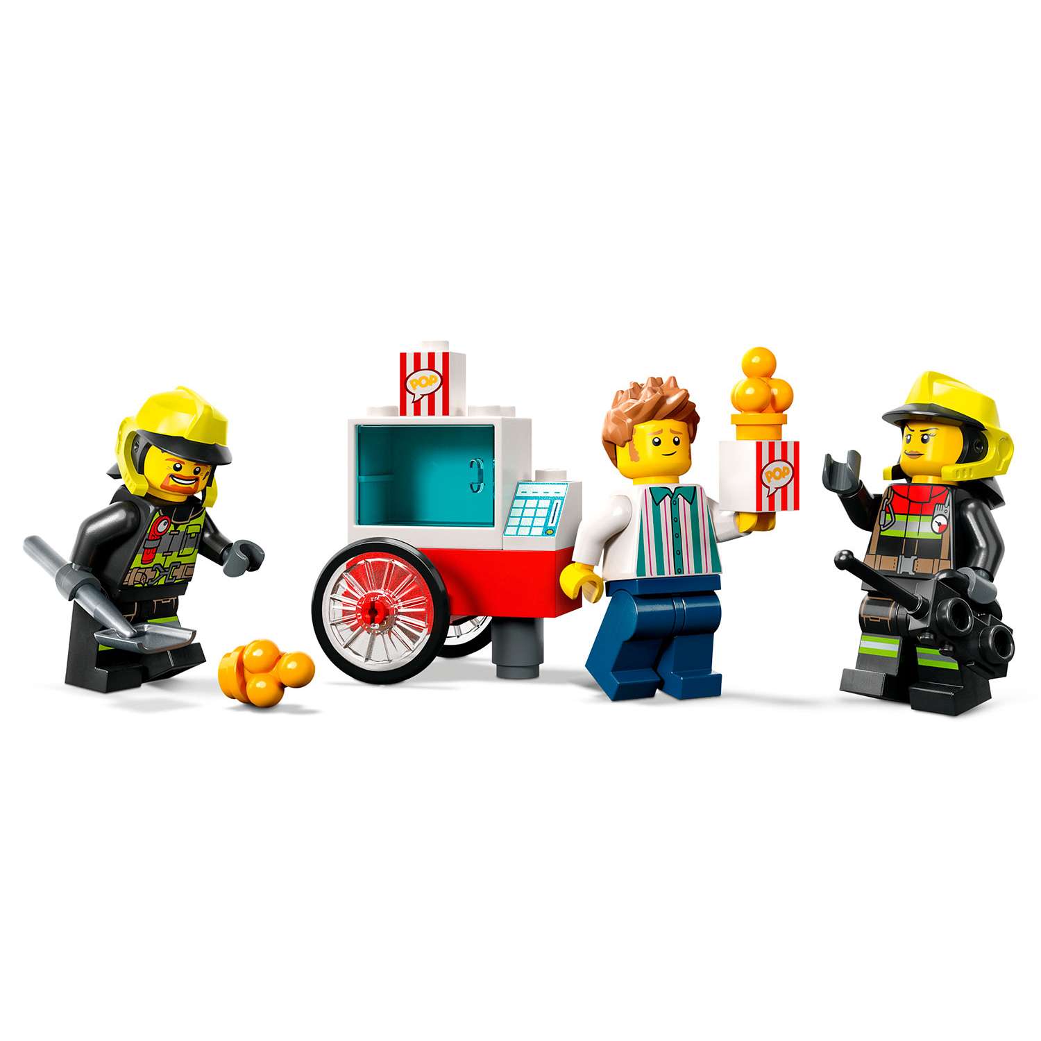 Конструктор детский LEGO City LEGO Пожарная часть и пожарная машина 60375 - фото 6