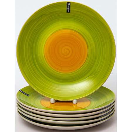 Набор тарелок Elrington Аэрограф Зеленый луг 270 мм 6 шт