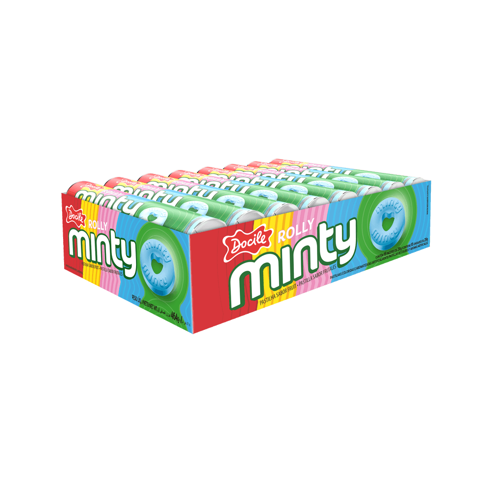 Конфеты Docile Rolly minty fruit Мятные фрукты 29г - фото 2