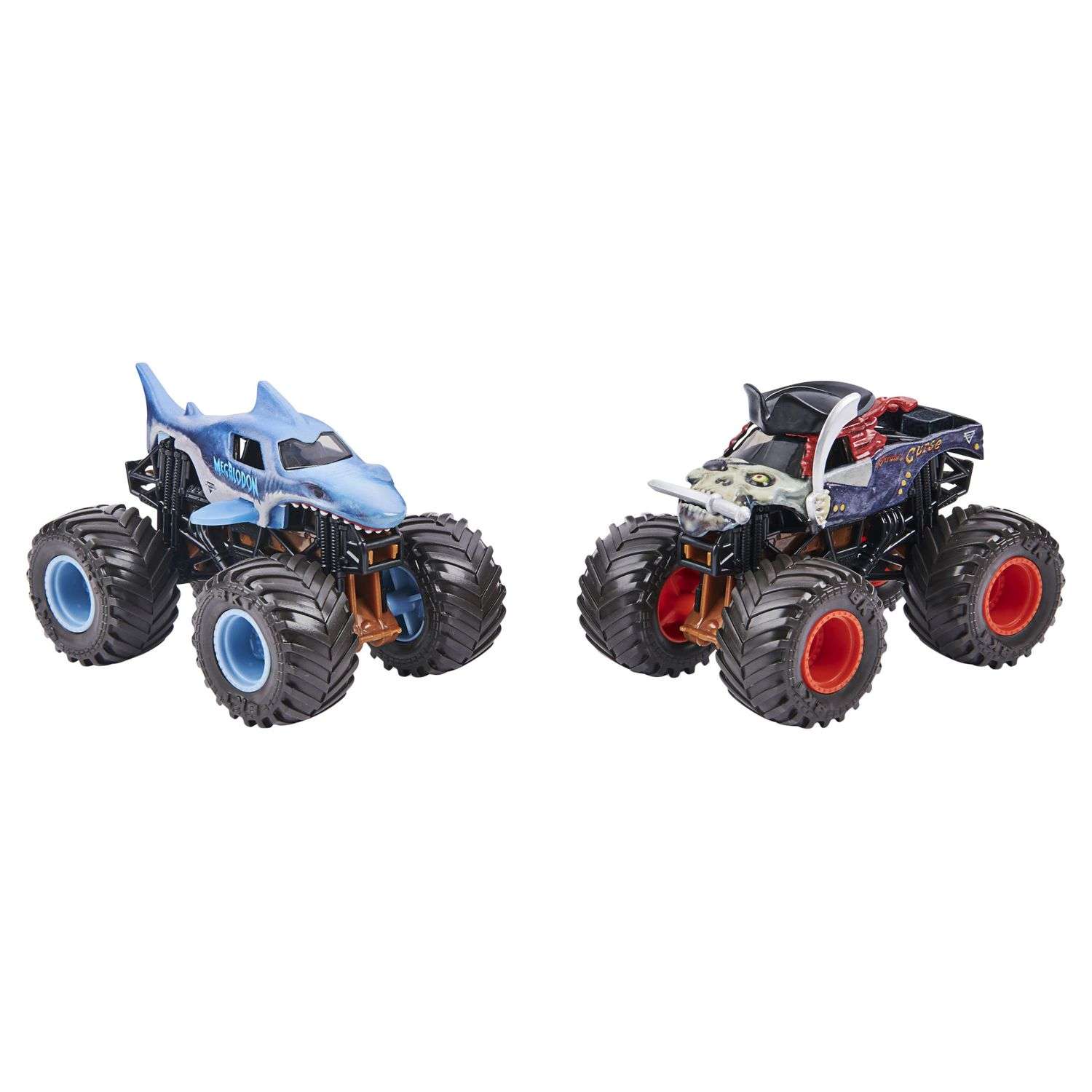 Машинка Monster Jam 1:64 2шт MegalodonV PiratesCurse6044943/20128653 6044943 - фото 1