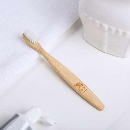 Зубная щётка Sima-Land бамбук «Чистим зубки вместе!»