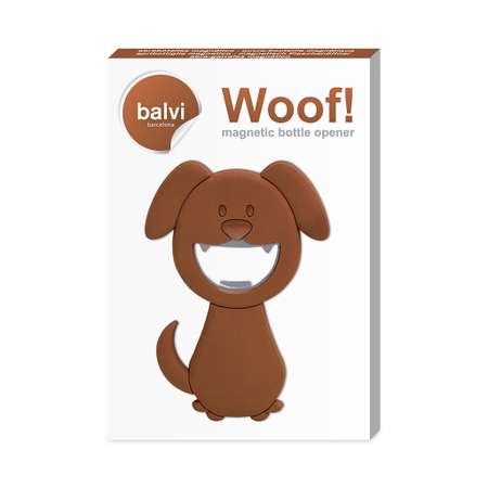 Открывалка Balvi Woof! коричневая магнитная