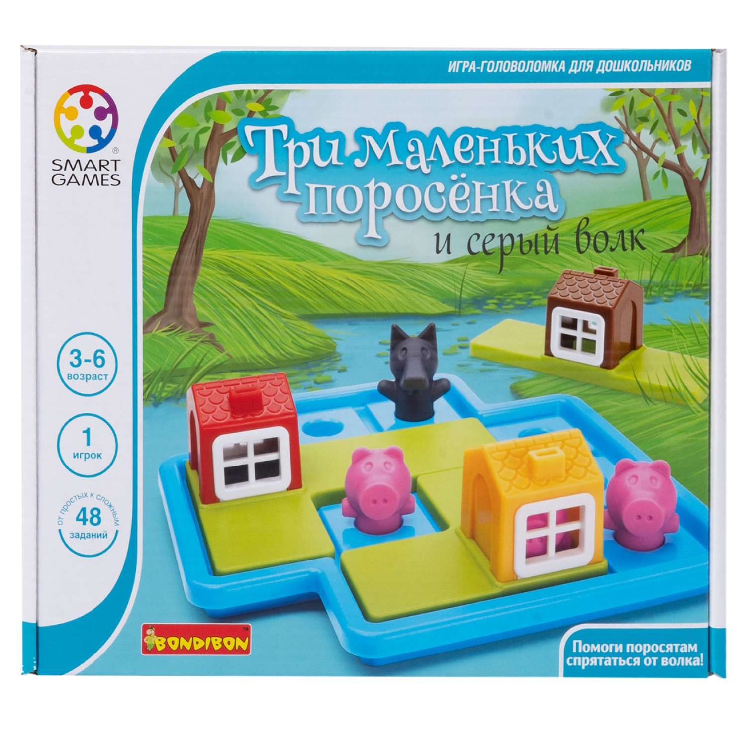 Настольная игра Bondibon Три маленьких поросёнка - фото 4