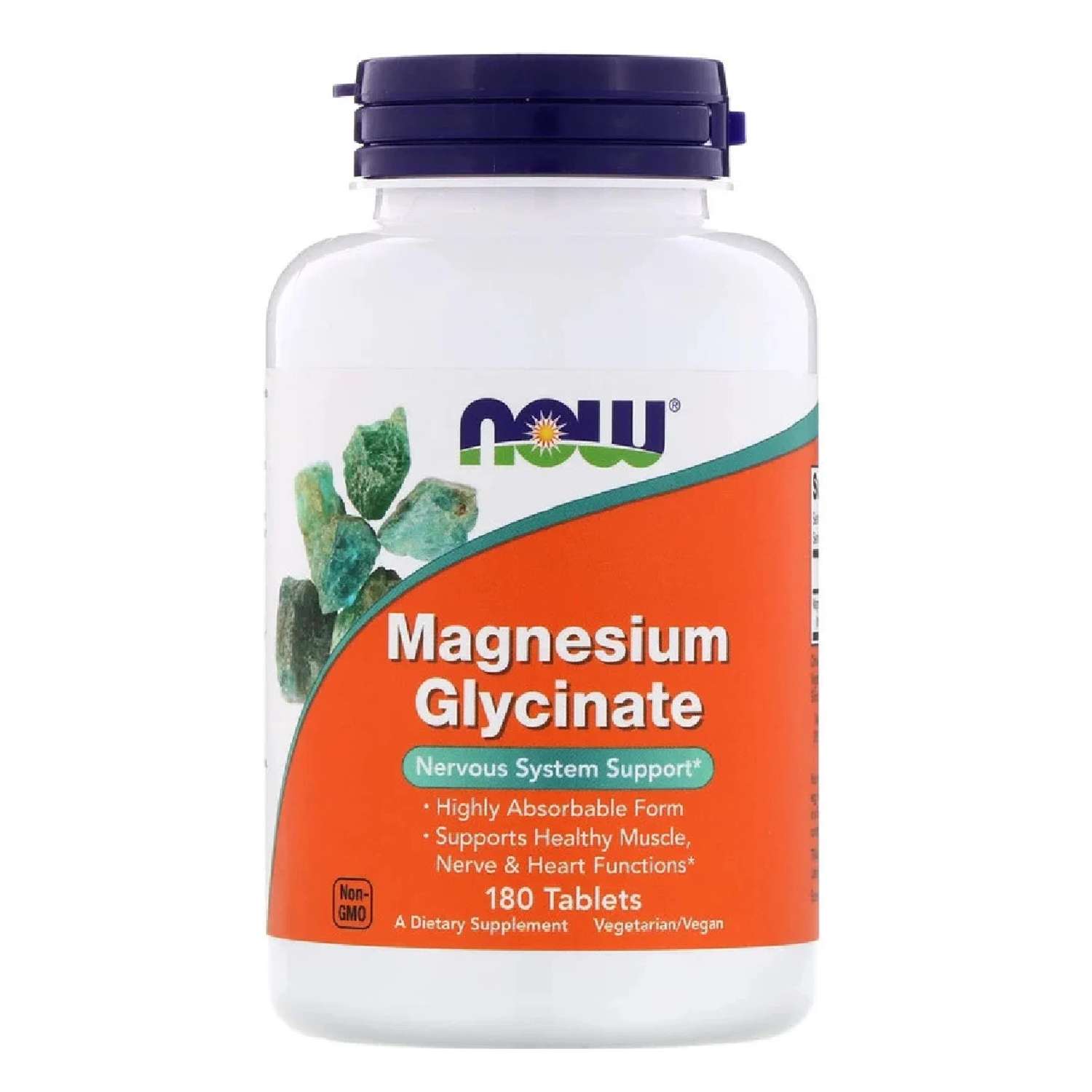 Магний глицинат 200 мг Now Magnesium Glycinate 180 капсул - фото 1