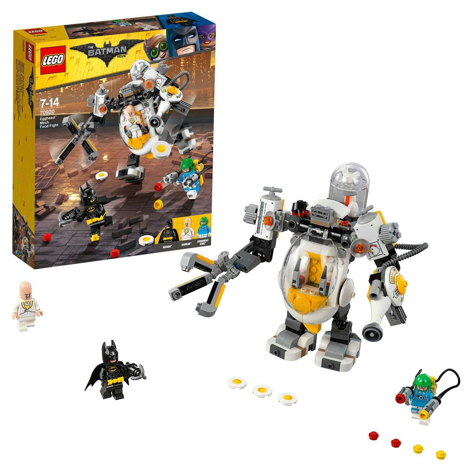 Конструктор LEGO Бой с роботом Яйцеголового Batman Movie (70920) - фото 1