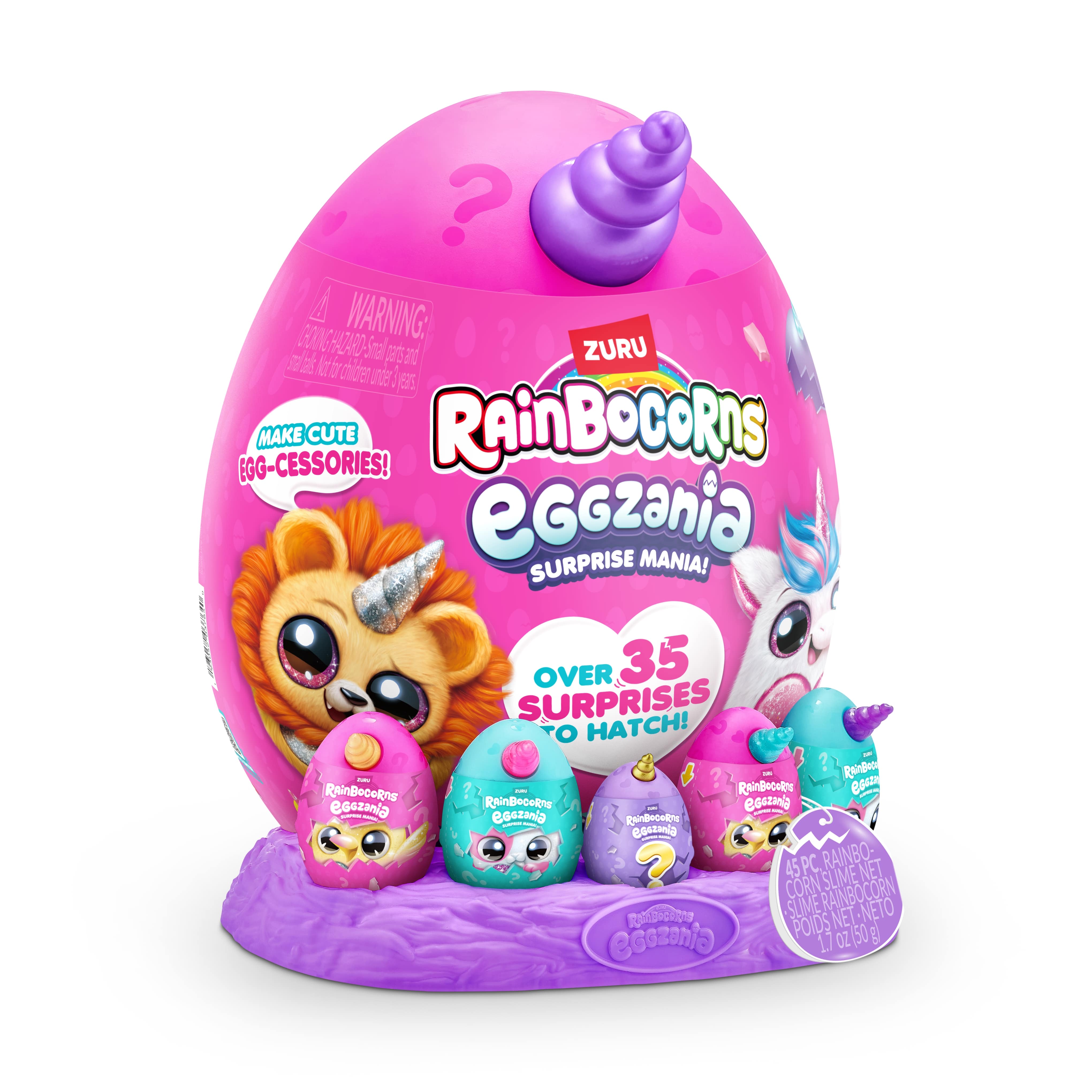 Игрушка сюрприз Zuru Rainbocorns Eggzania S1 с аксессуарами питомец в яйце - фото 14