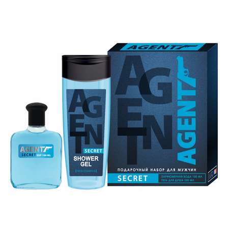 Набор мужской Agent Secret гель для душа 250мл + парфюмерная вода 100мл